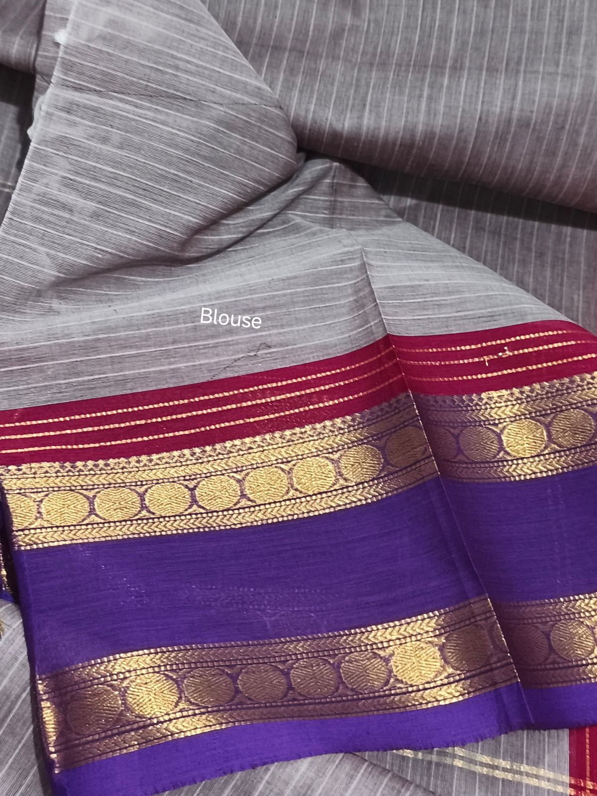 Pure Handloom Kanchi Cotton Saree