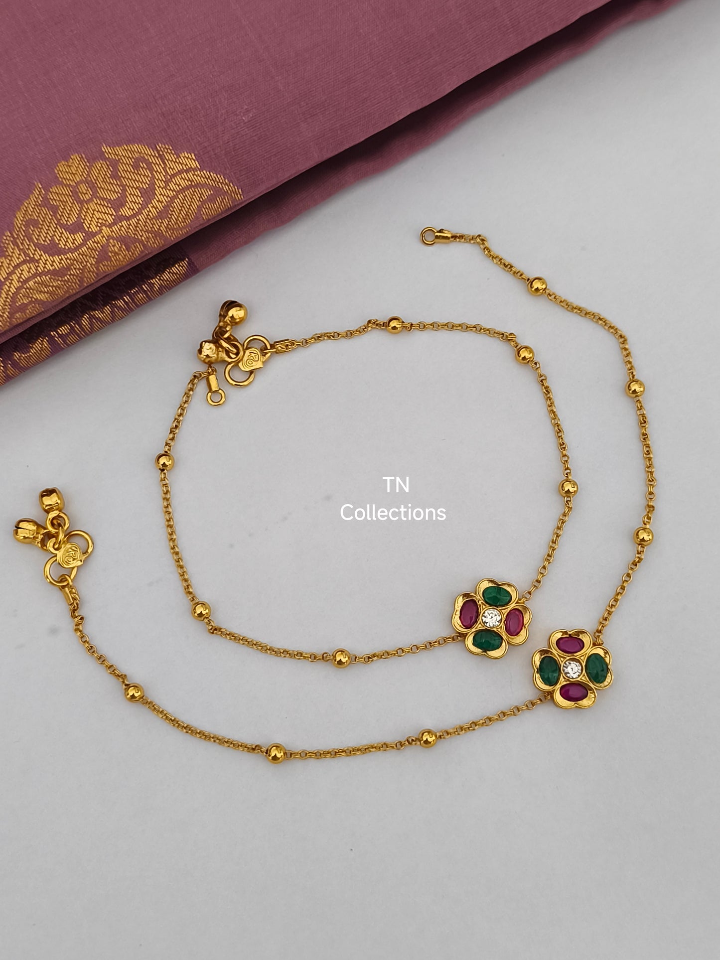Antique Polish Trendy Anklets