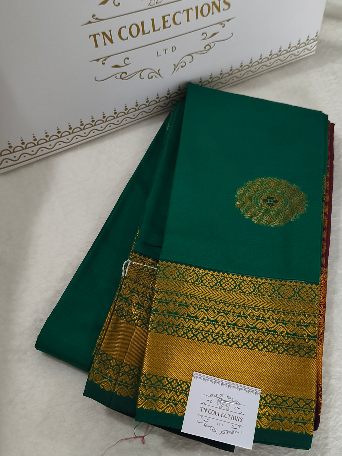 Green Kanchivaram silk saree