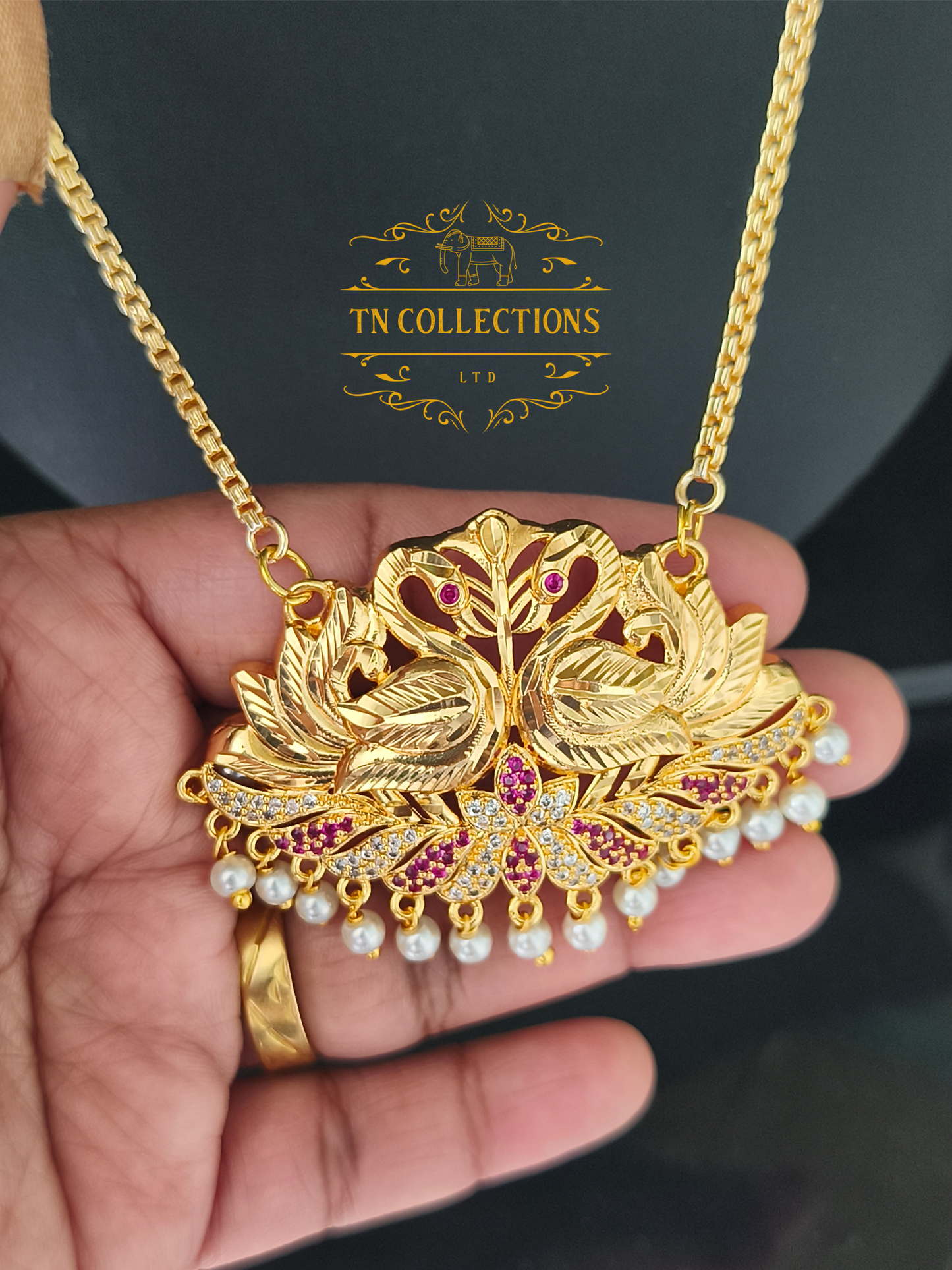 Micro Gold plated Traditional Semi Bridal Set