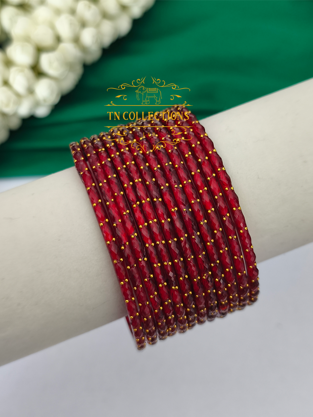 Trendy Raindrop Glass Bangles