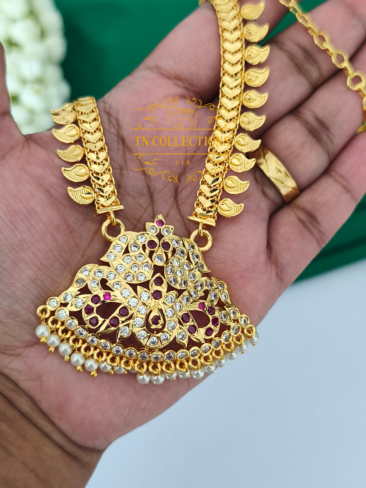 Micro Gold Finish Semi Bridal Set