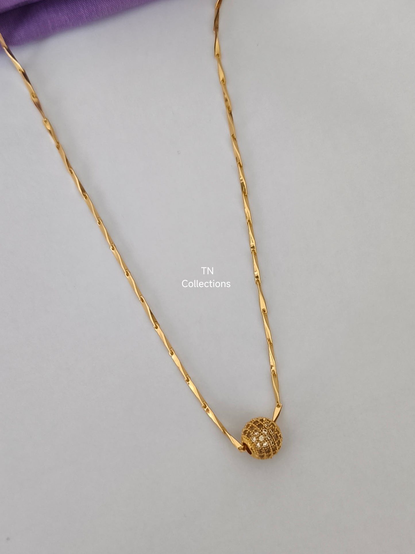 Micro gold plated Ball Chain