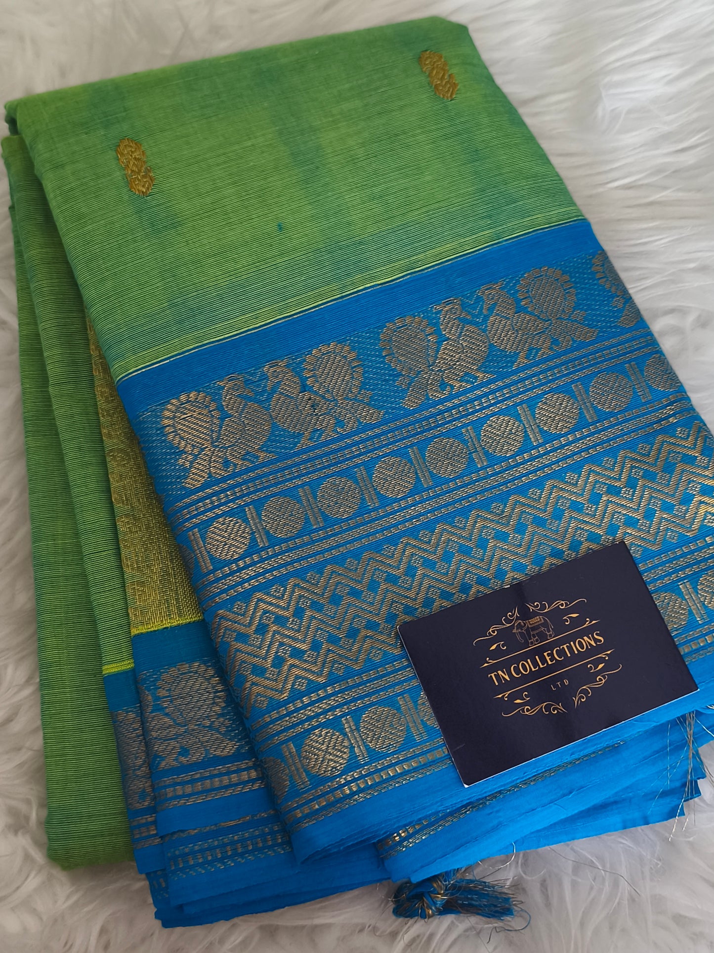 Grand Pure Kanchi Cotton Saree with Rich Pallu