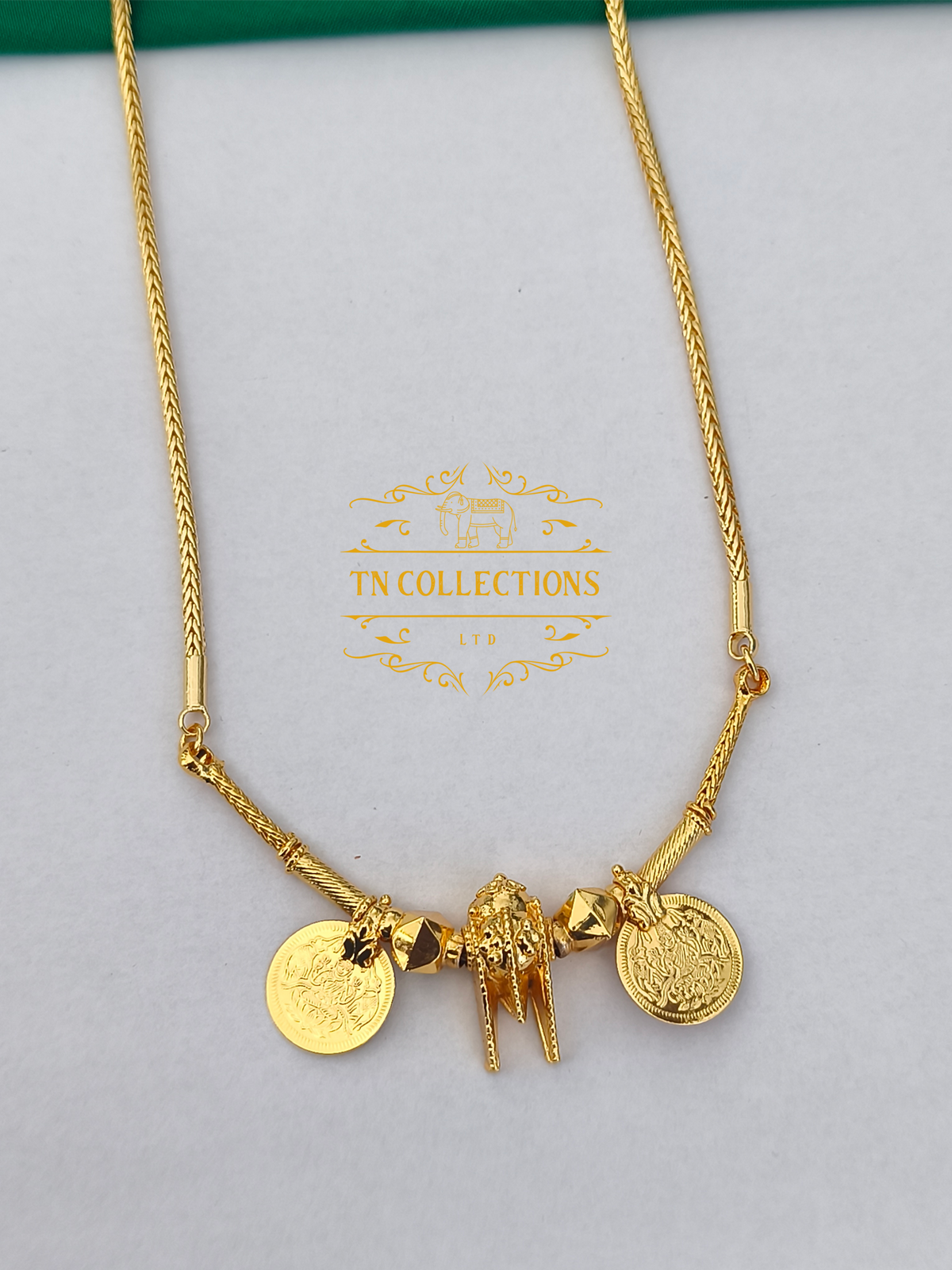 One gram gold plated Traditional Southindian style Thalichain (Thirumangalyam)