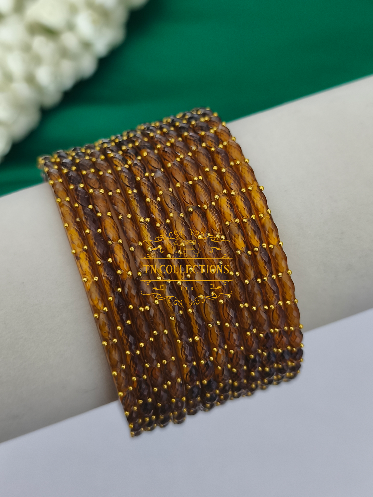 Trendy Raindrop Glass Bangles