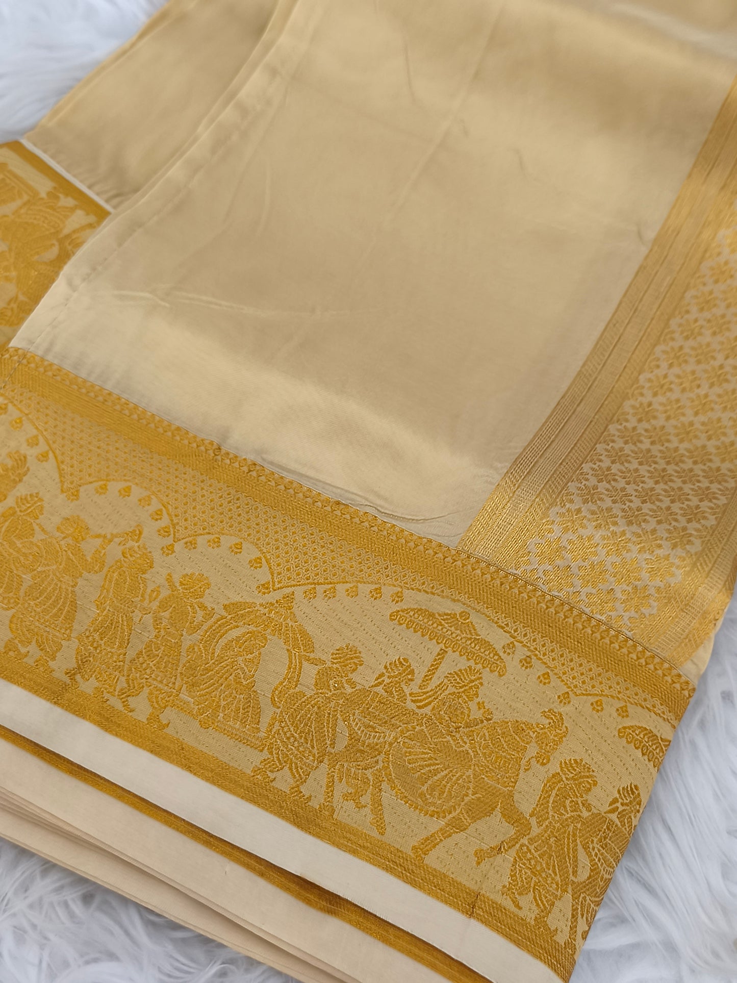 Luxury Pallakku Design Border Dhoti (Veshti) Shirt set