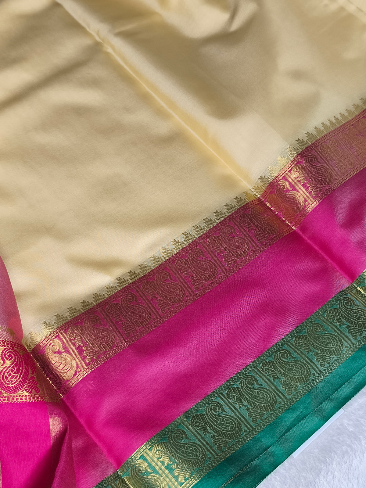 Semi Kanjivaram Banaras Soft Silk Saree