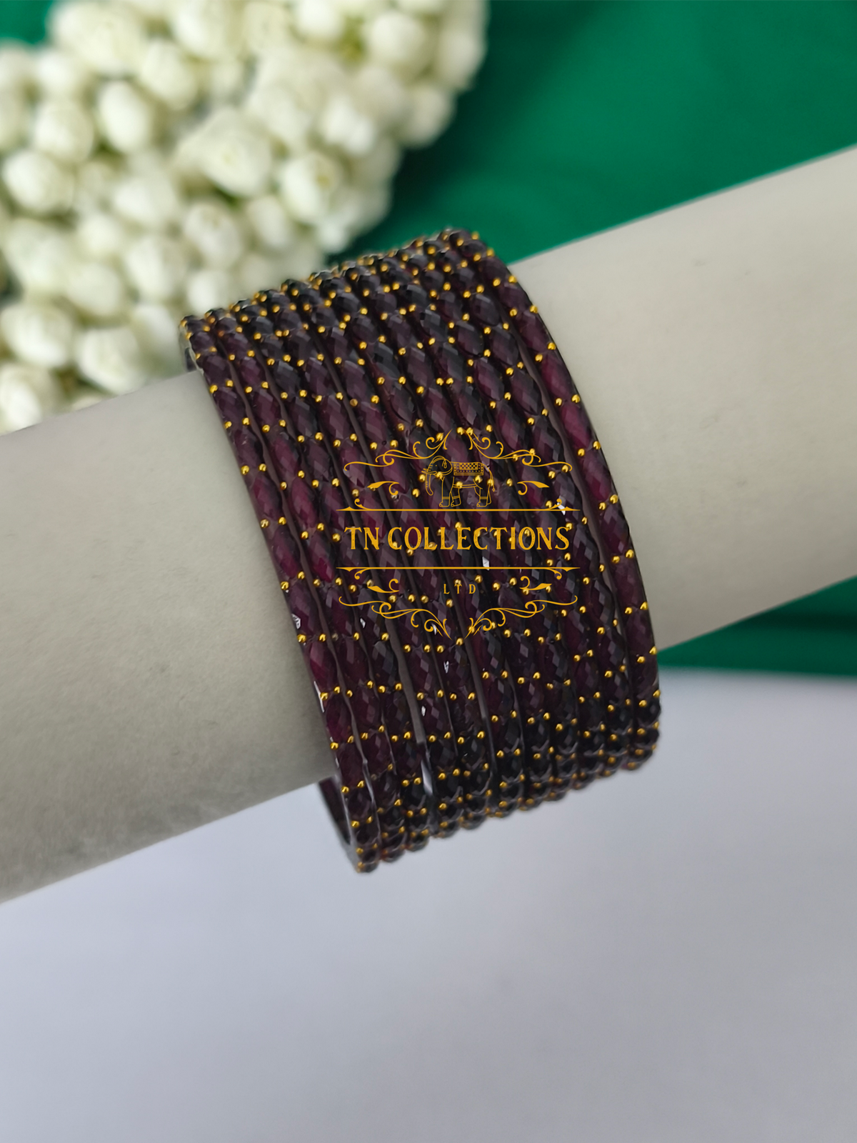 Trendy Raindrop Glass Bangles