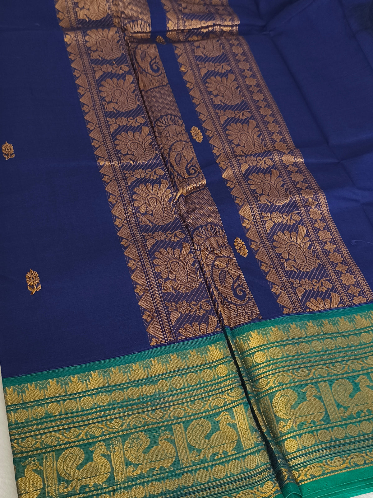 Grand Pure Kanchi Cotton Saree with Rich Pallu
