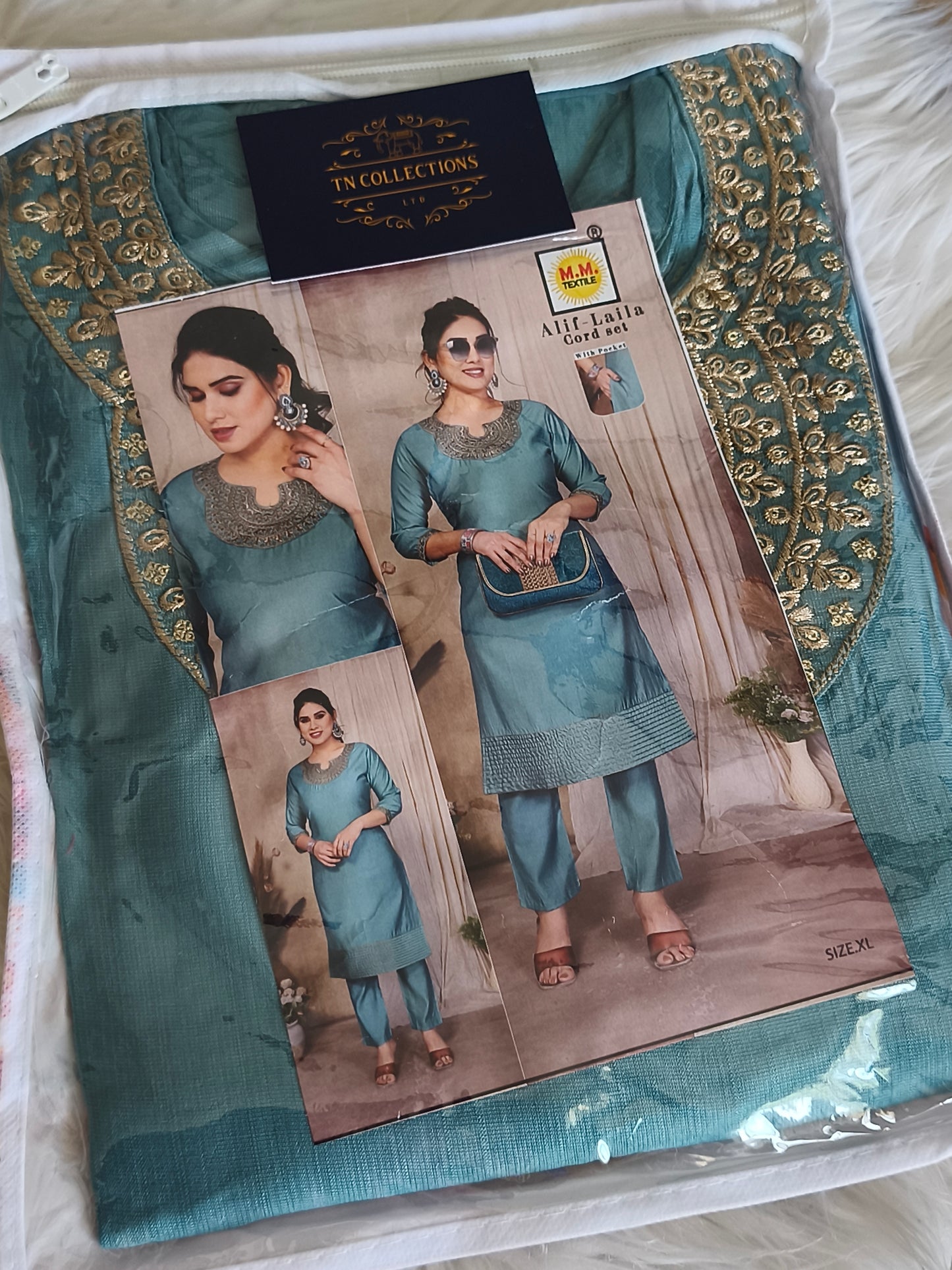 Baby Blue Trendy Co-ords sets (Size XL/ XXL)