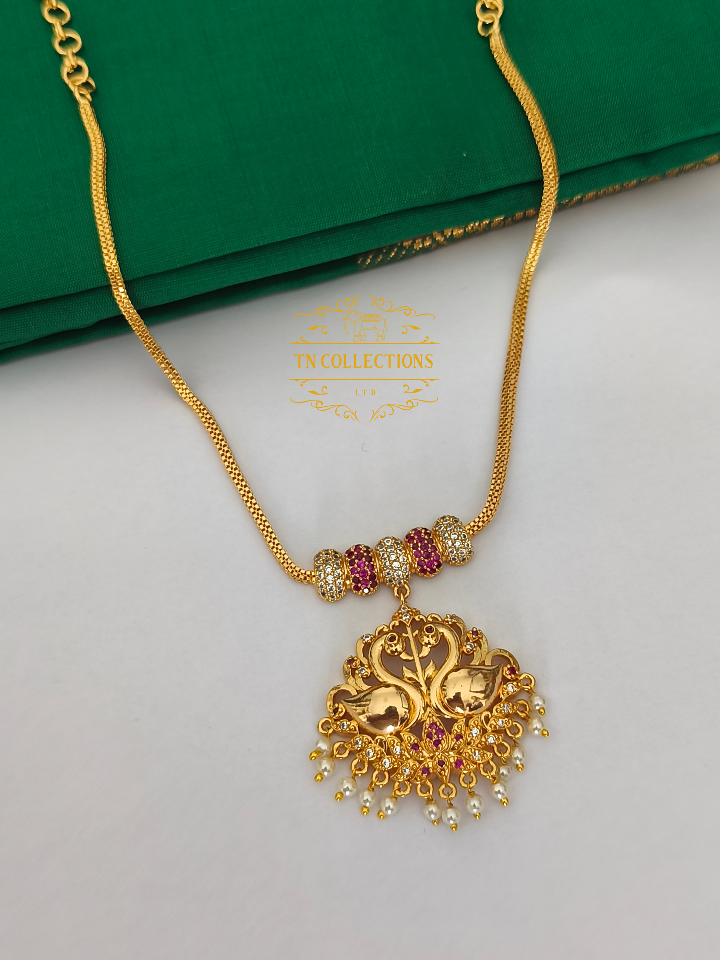 Micro Gold plated Traditional Semi Bridal Set