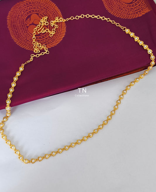 Micro gold plated Shell pearl hip chain