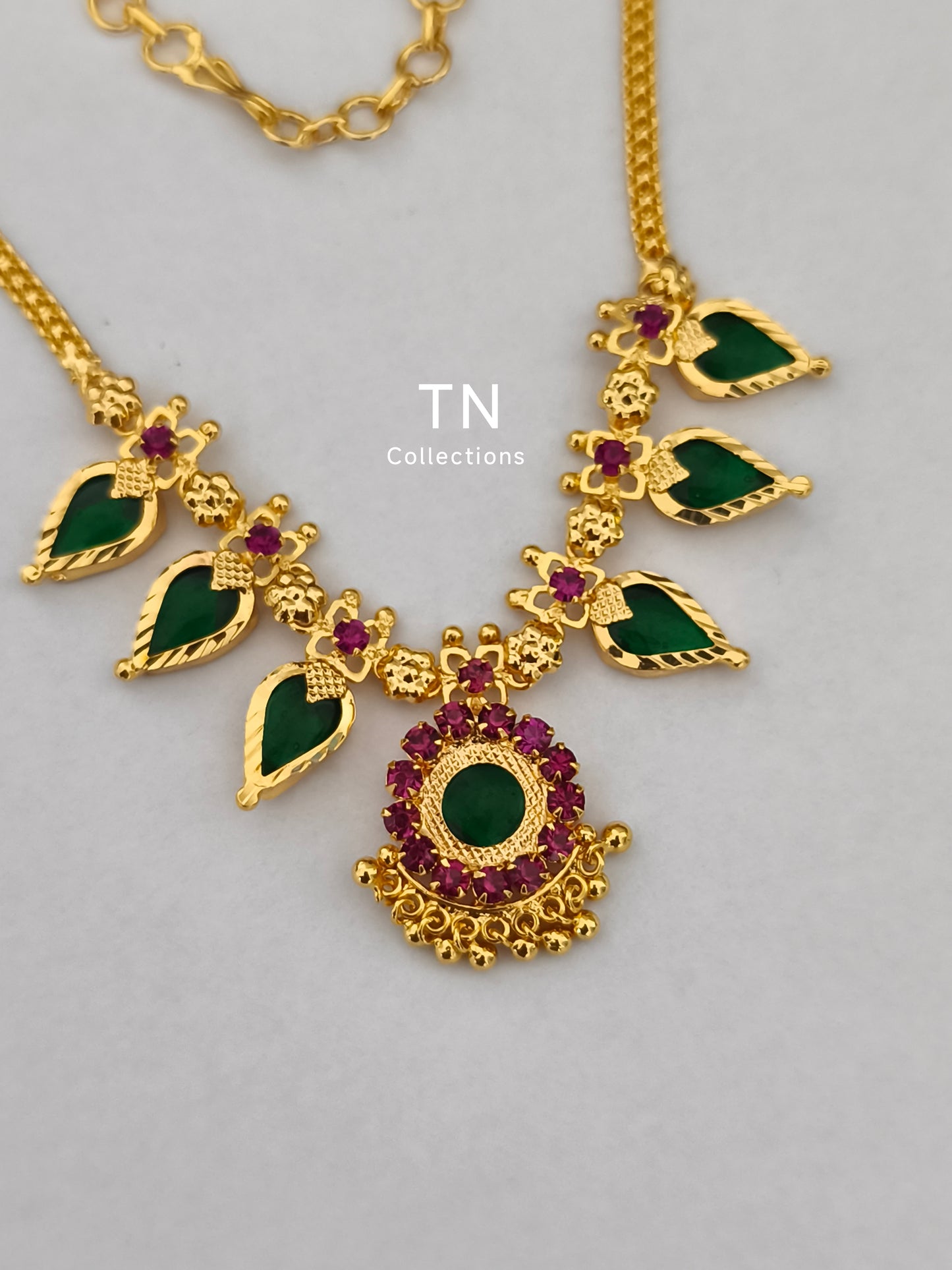 Gold finish AD Necklace