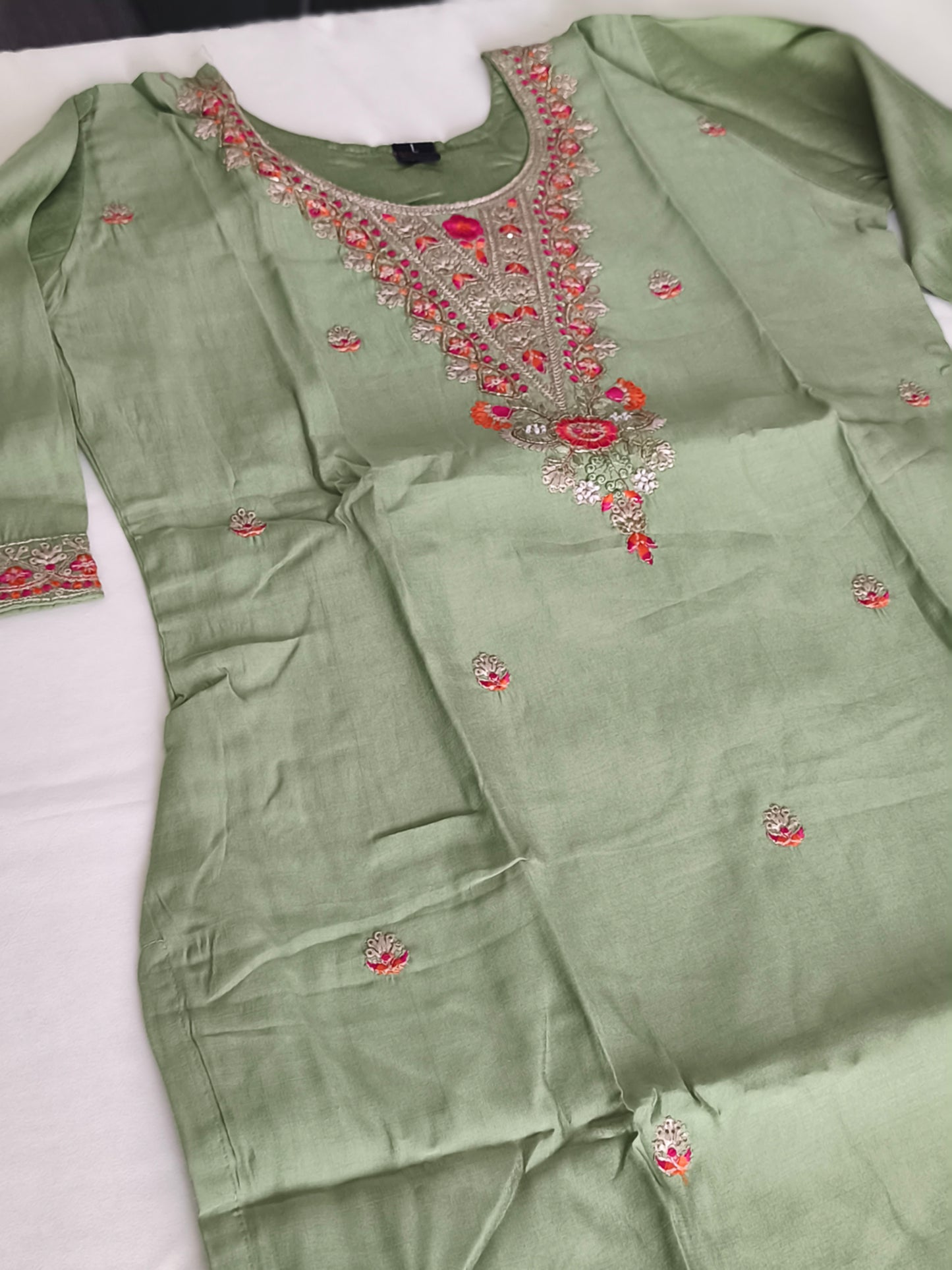 Pastel green Readymade Shalwar