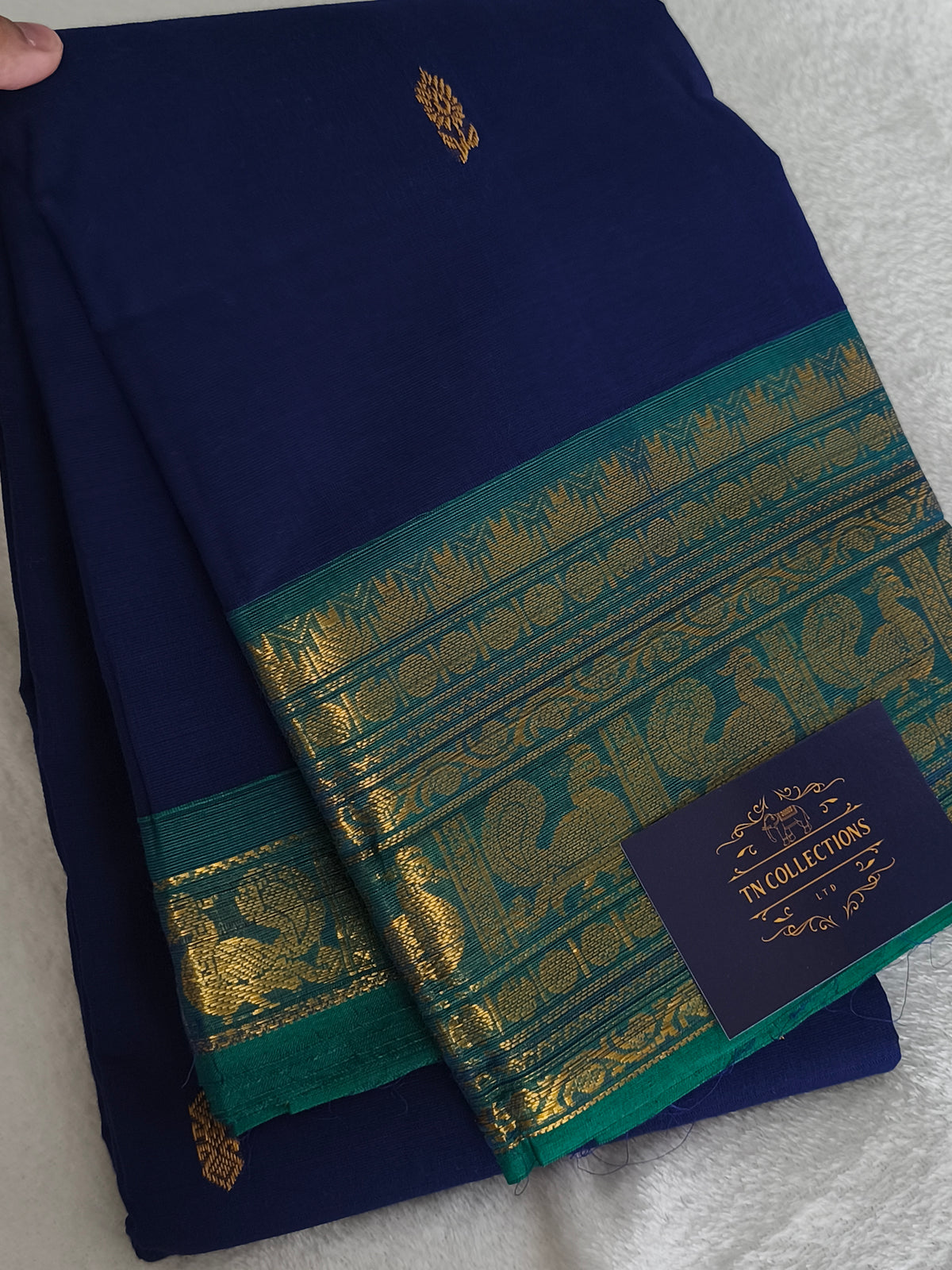 Grand Pure Kanchi Cotton Saree with Rich Pallu