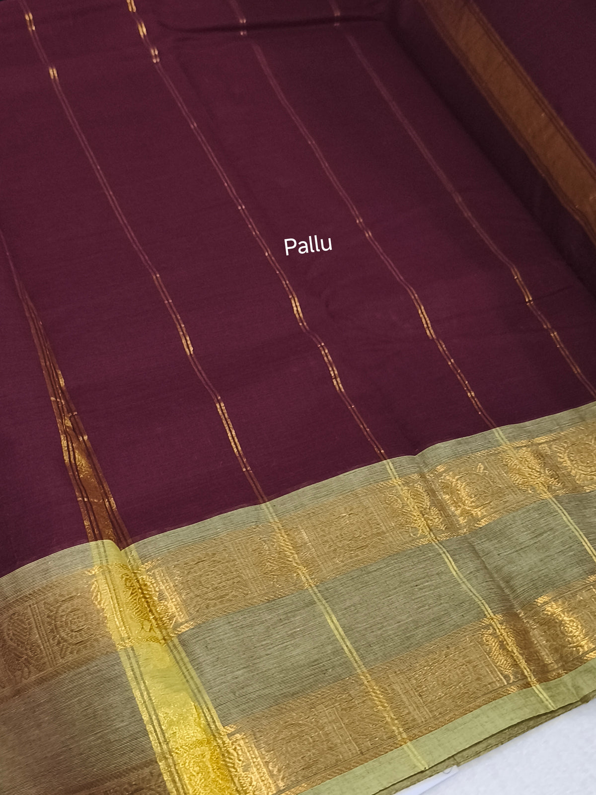 Pure handloom kanchi cotton saree