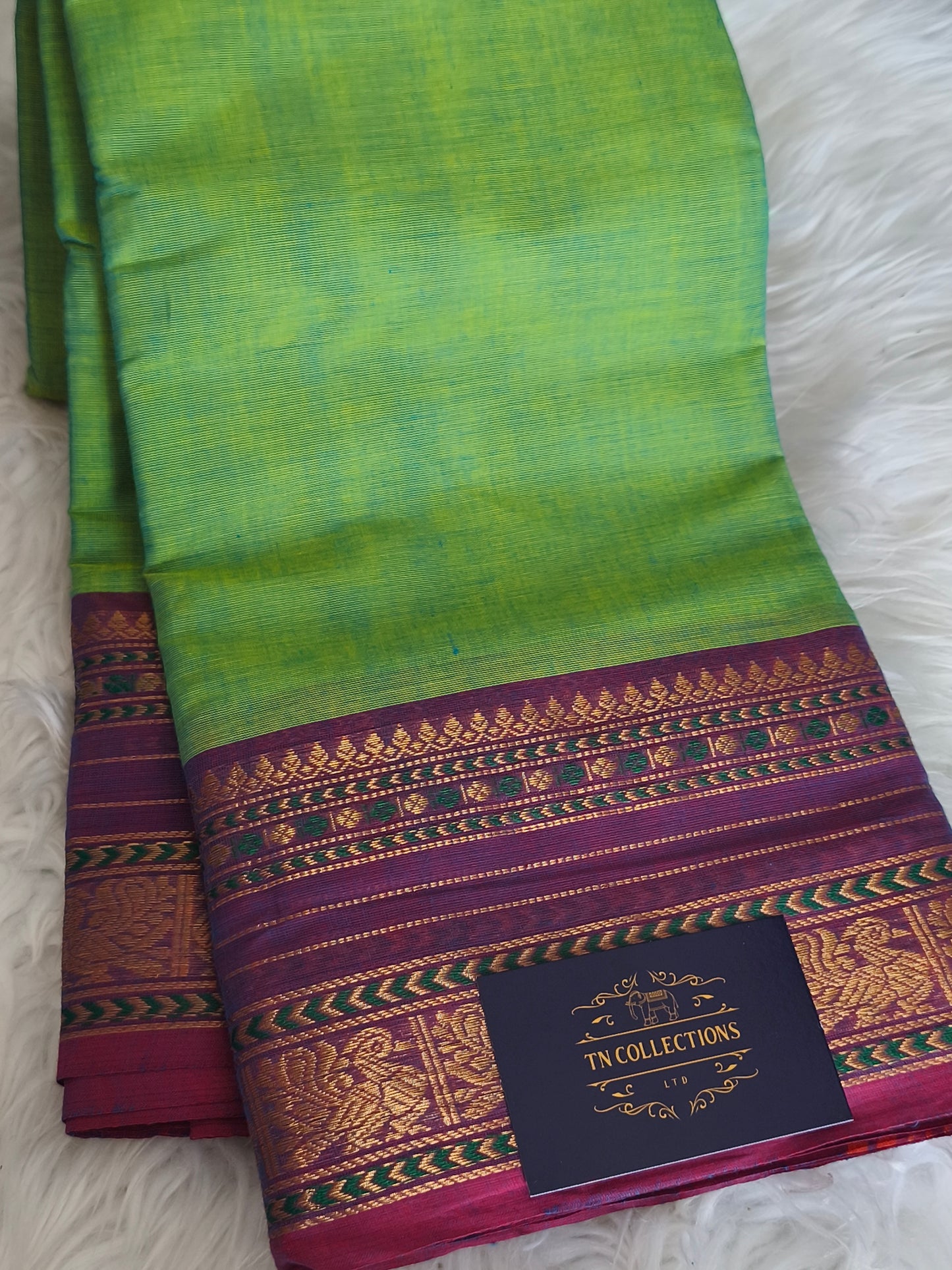 Pure handloom kanchi cotton saree