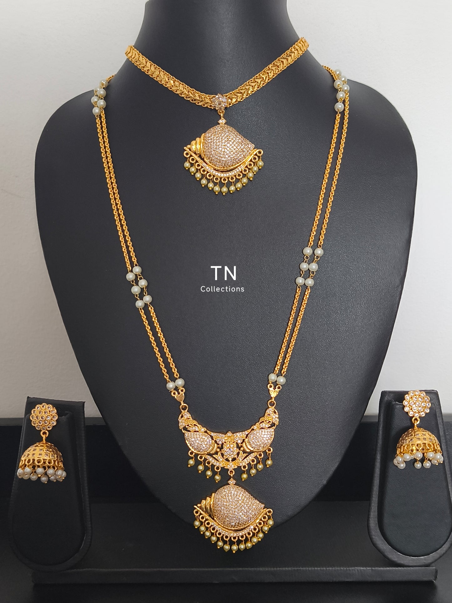 Sangu Design Traditional Semi Bridal set