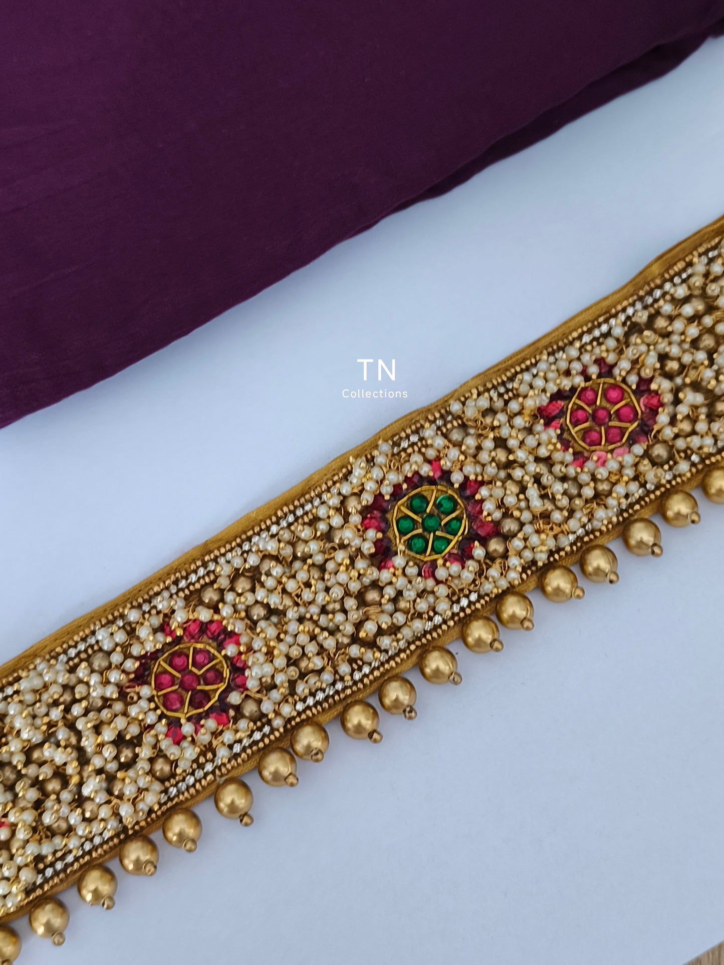 Bridal Beaded Hip Belt