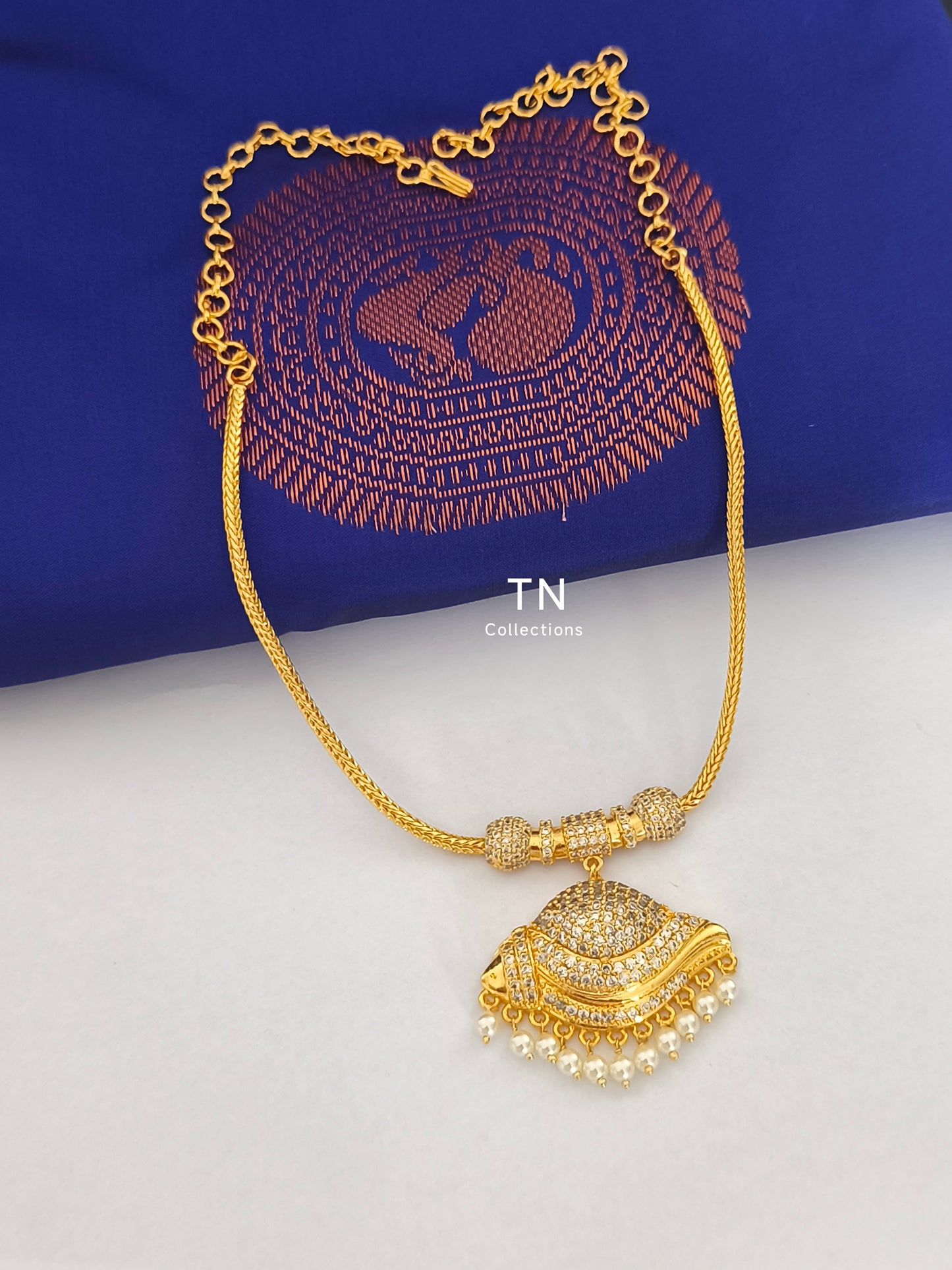 Micro gold plated Traditional Sangu Design Attiyal