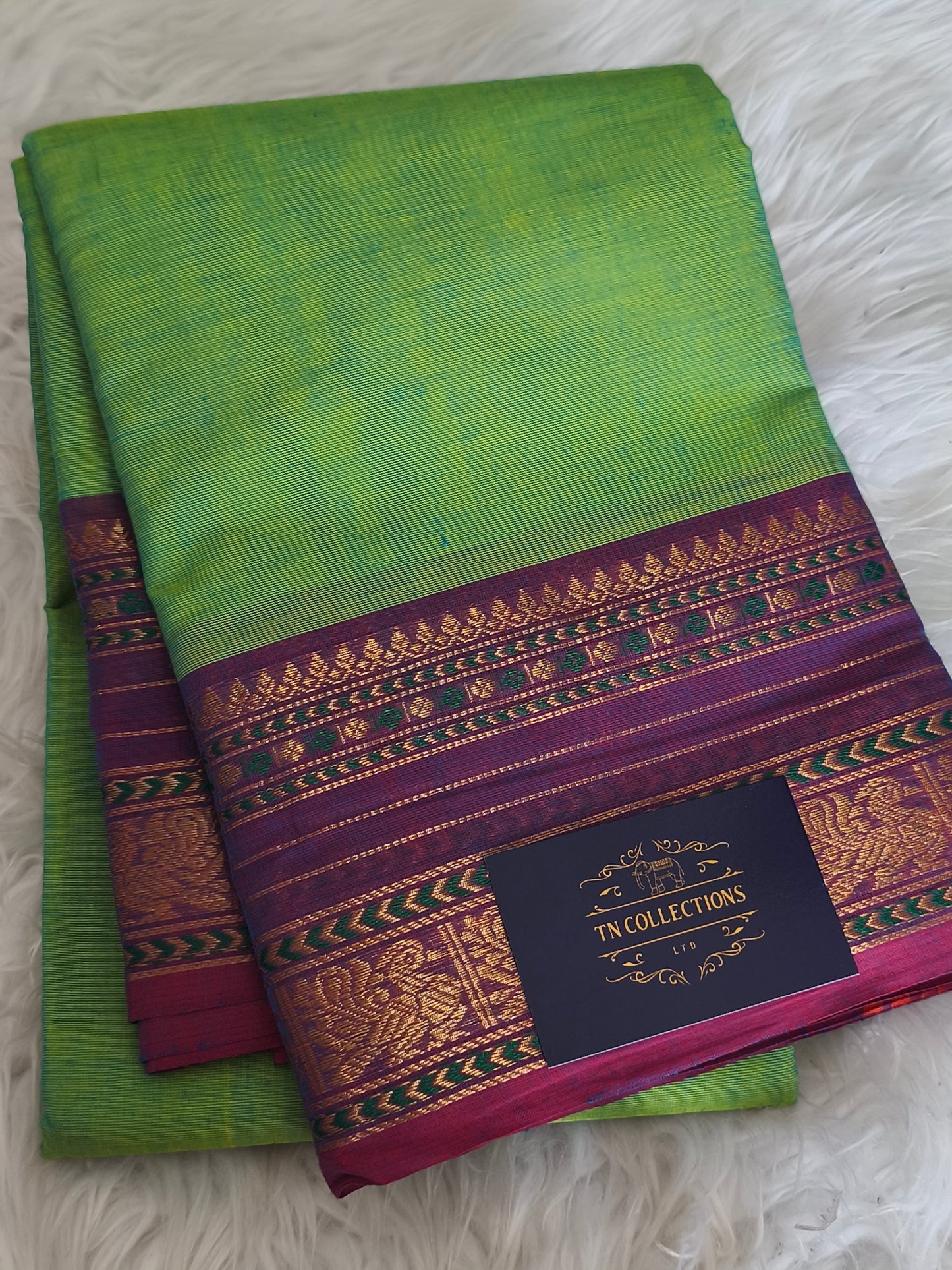 Pure handloom kanchi cotton saree
