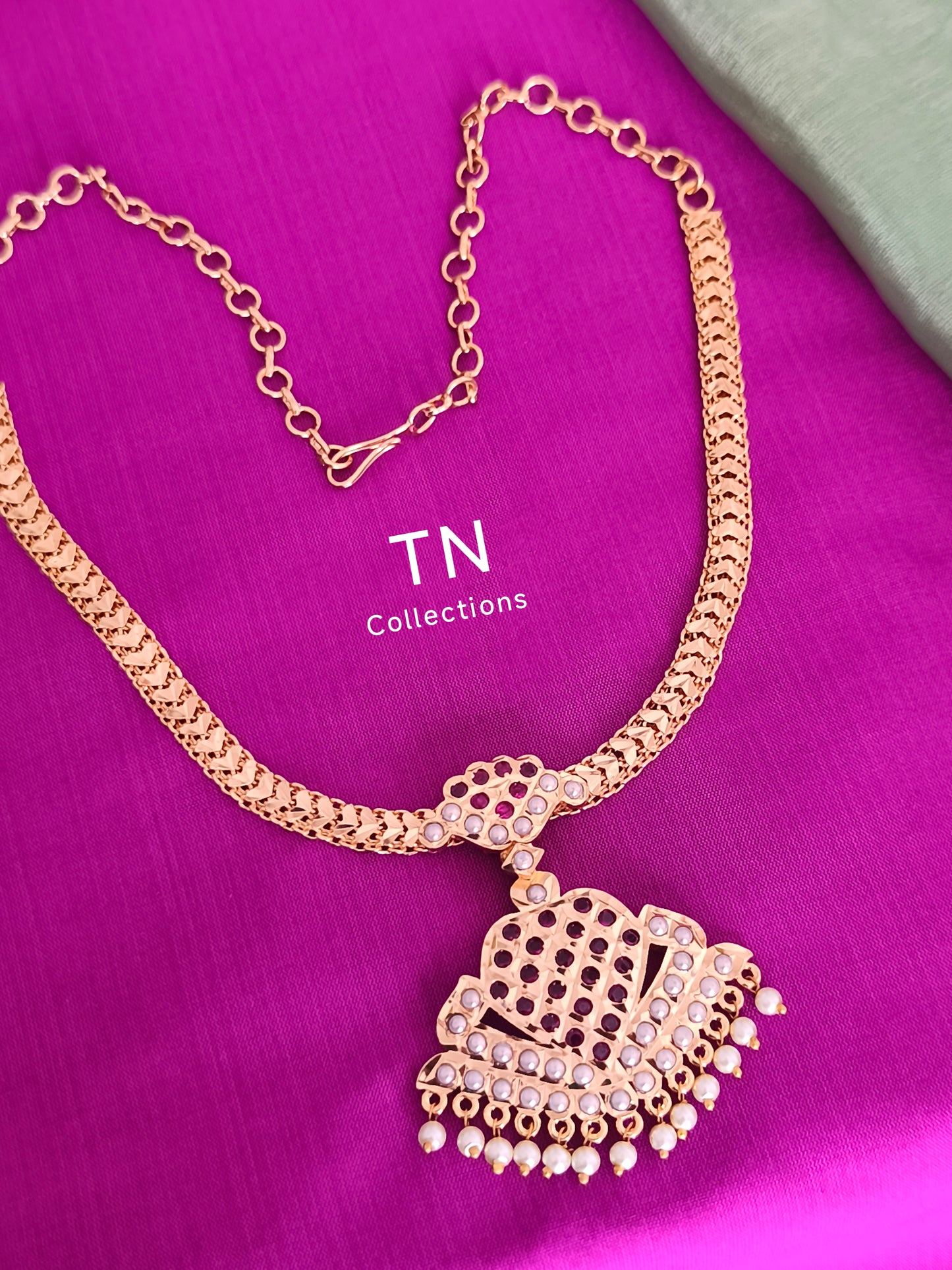 Micro gold plated Traditional Attiyal (Necklace )
