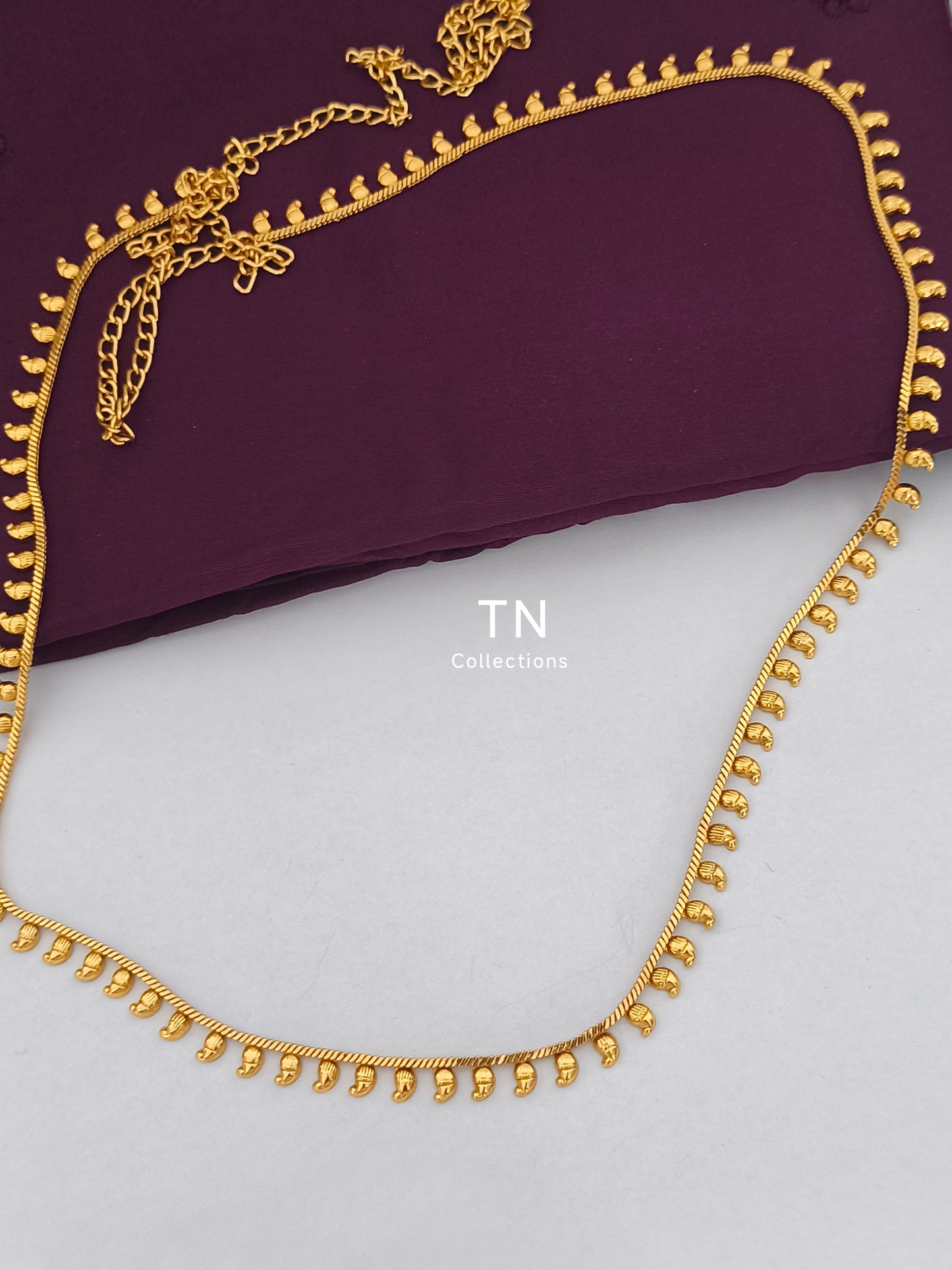 Antique Polish Simple Mango Design Hip Chain