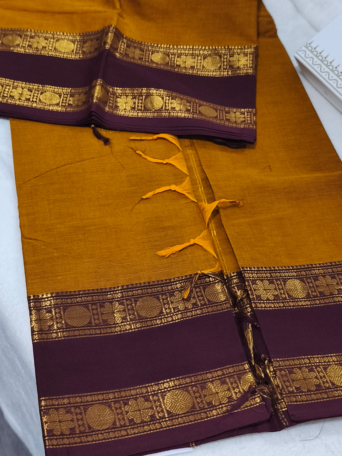 Pure handloom kanchi cotton saree