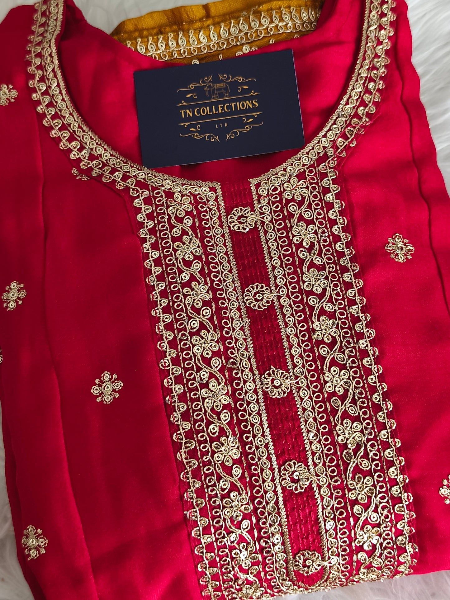 Grand 3pcs Party wear Anarkali Dress (Size L/XL)