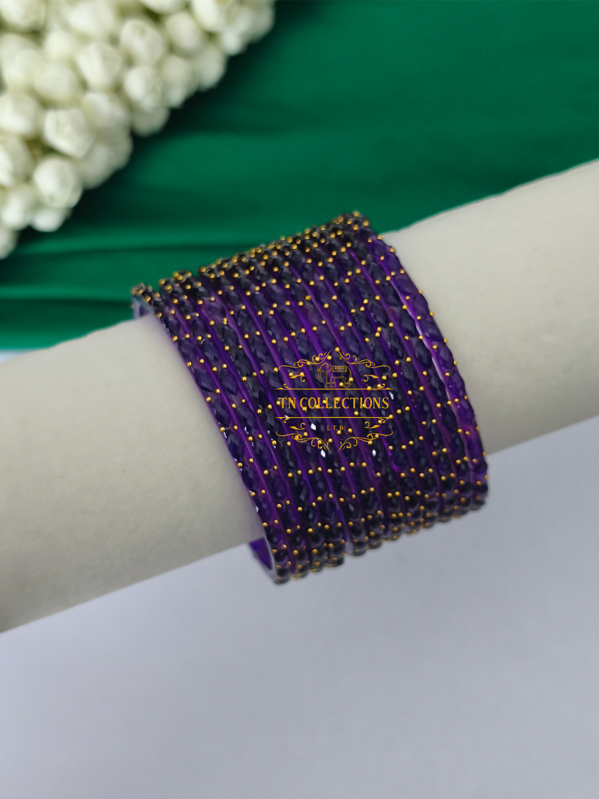 Trendy Raindrop Glass Bangles