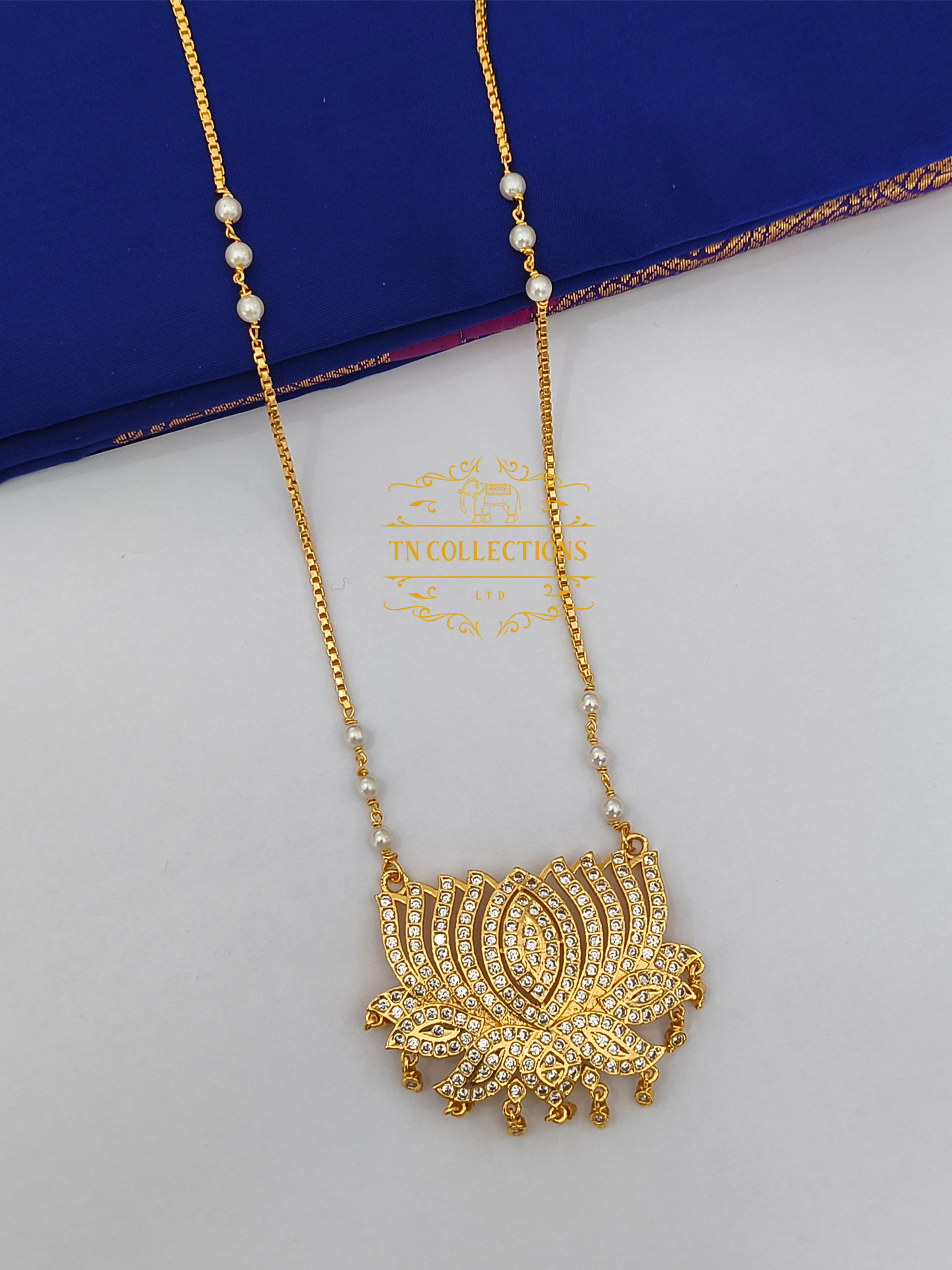 Micro Gold-Plated Impon traditional lotus Pathakkam