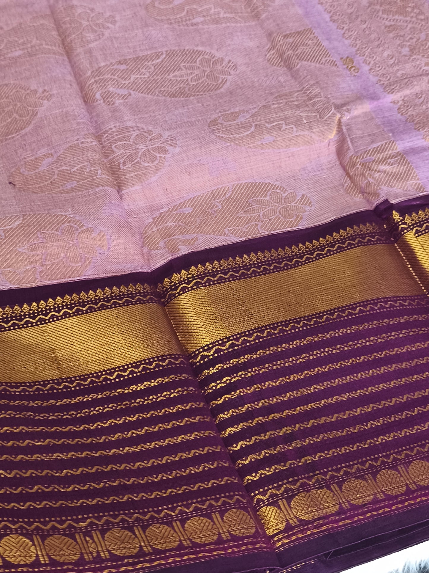 Grand Pure Kanchi Cotton Saree with Rich Pallu
