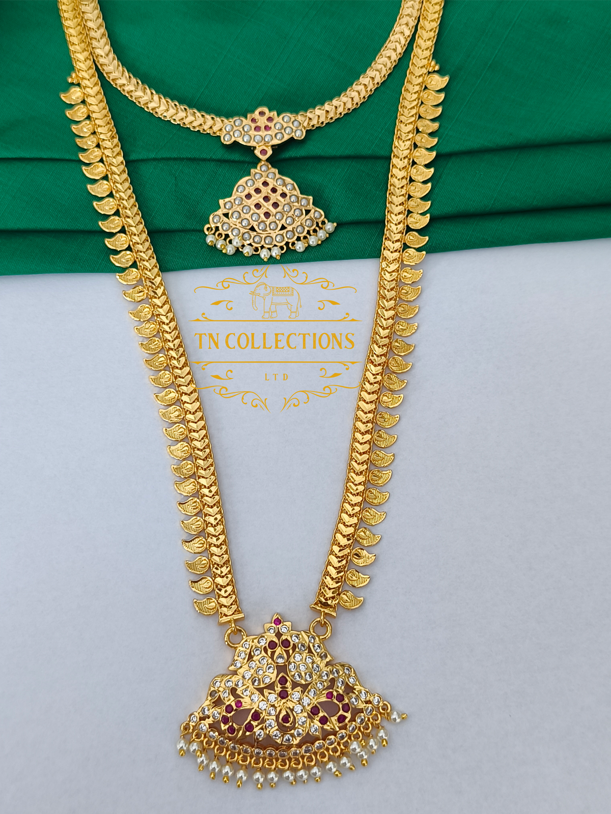 Micro Gold Finish Semi Bridal Set