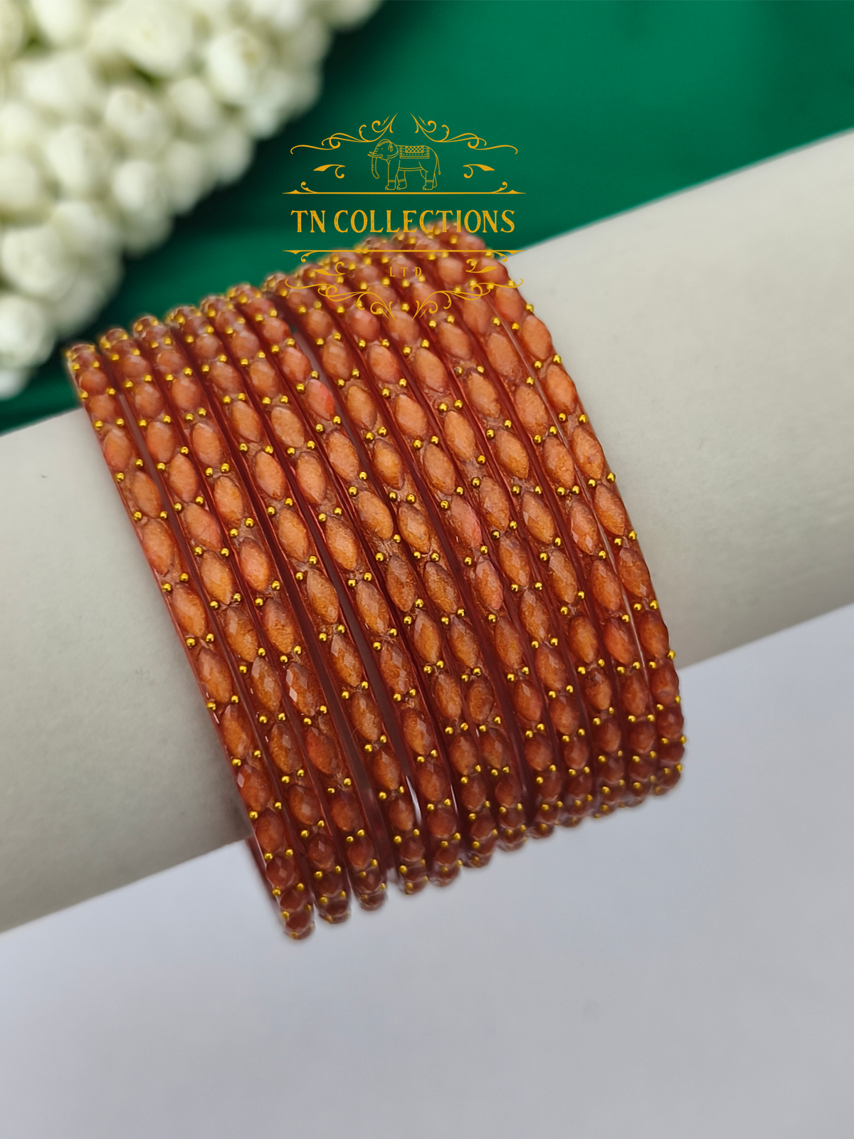 Trendy Raindrop Glass Bangles