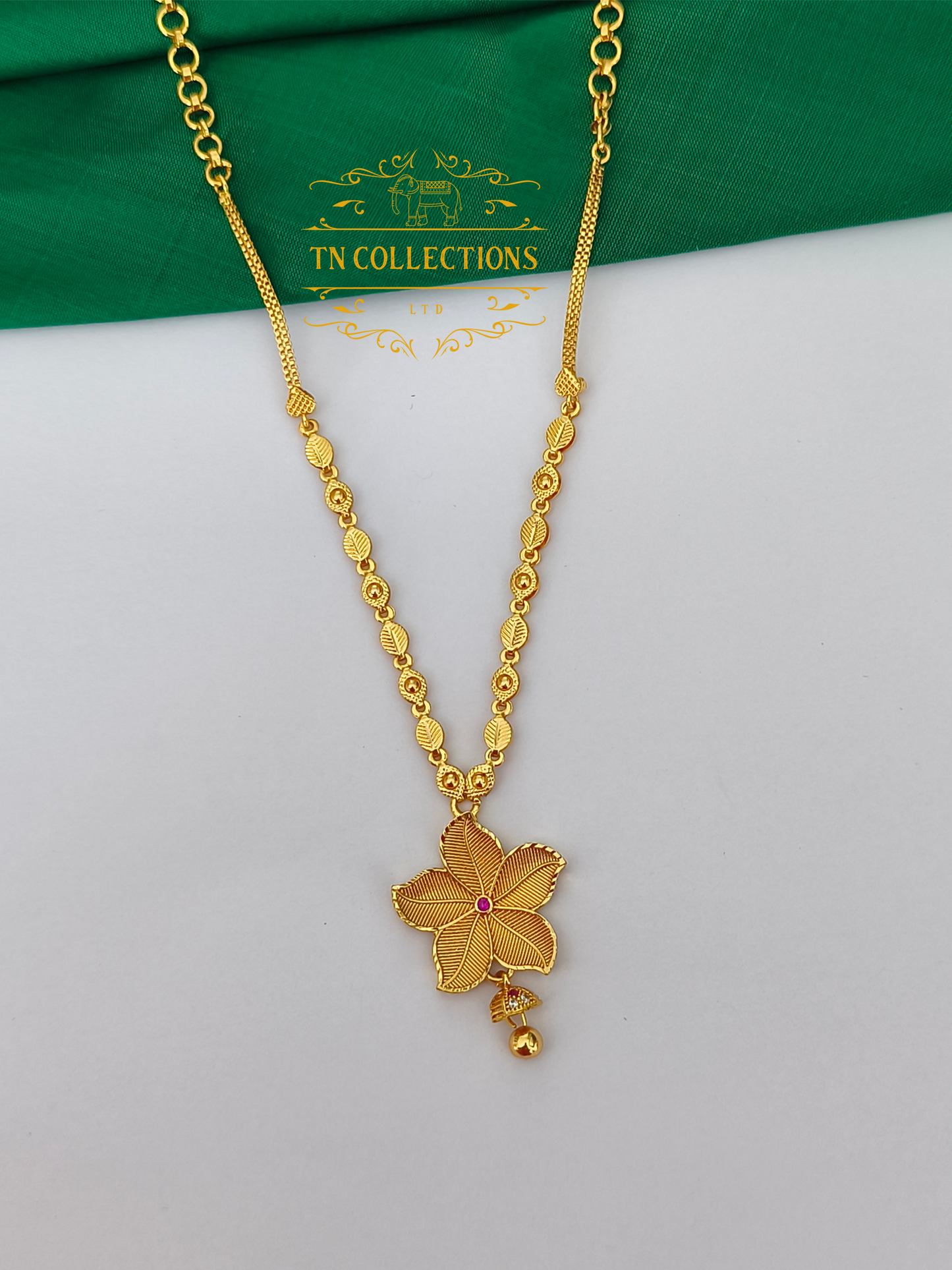Micro Gold Finish cz stones Necklace