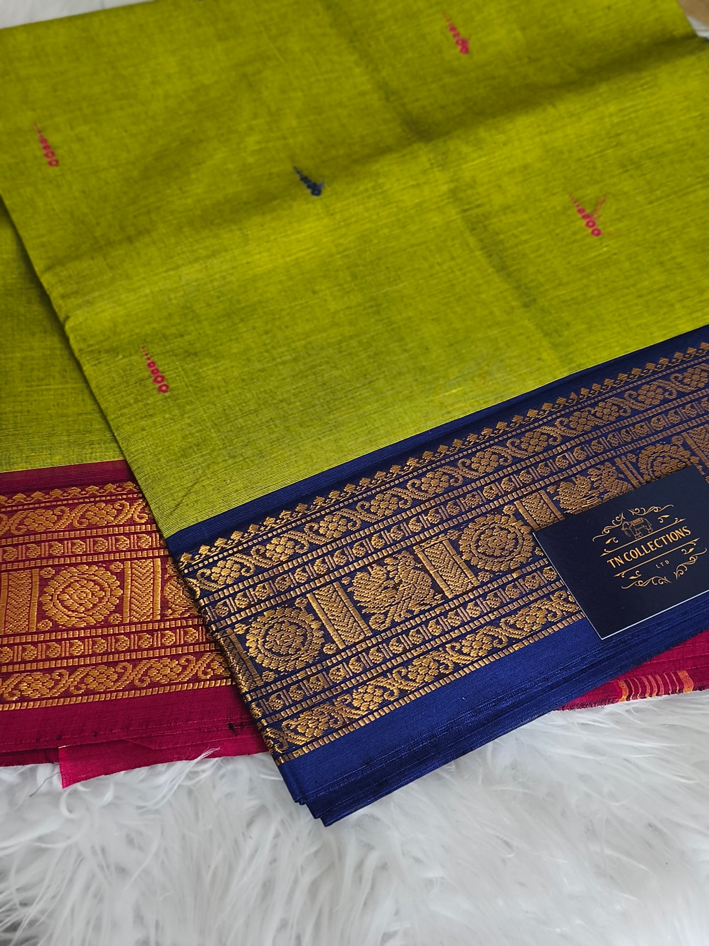 Pure handloom Kanchi Cotton Saree