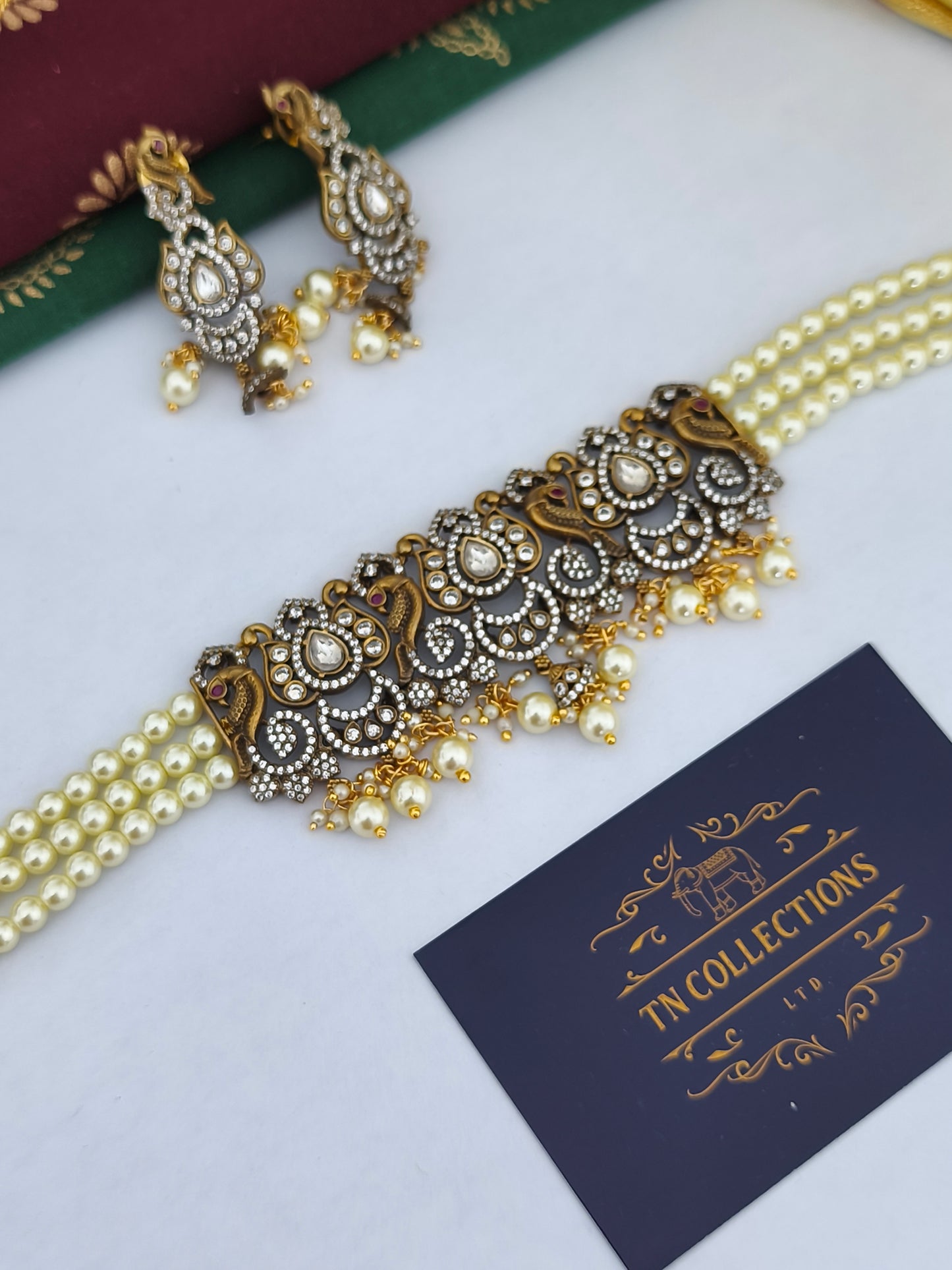 Victorian Pearl Choker Set