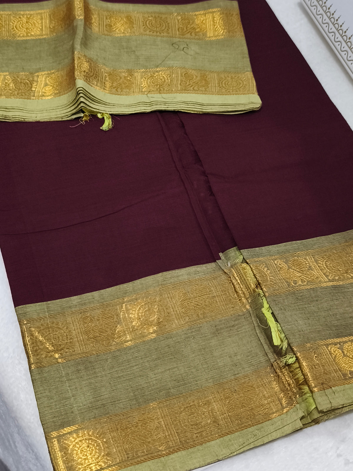 Pure handloom kanchi cotton saree