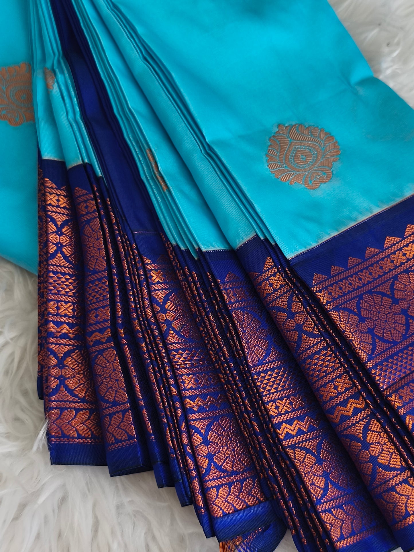 Premium Korvai Soft Silk Saree