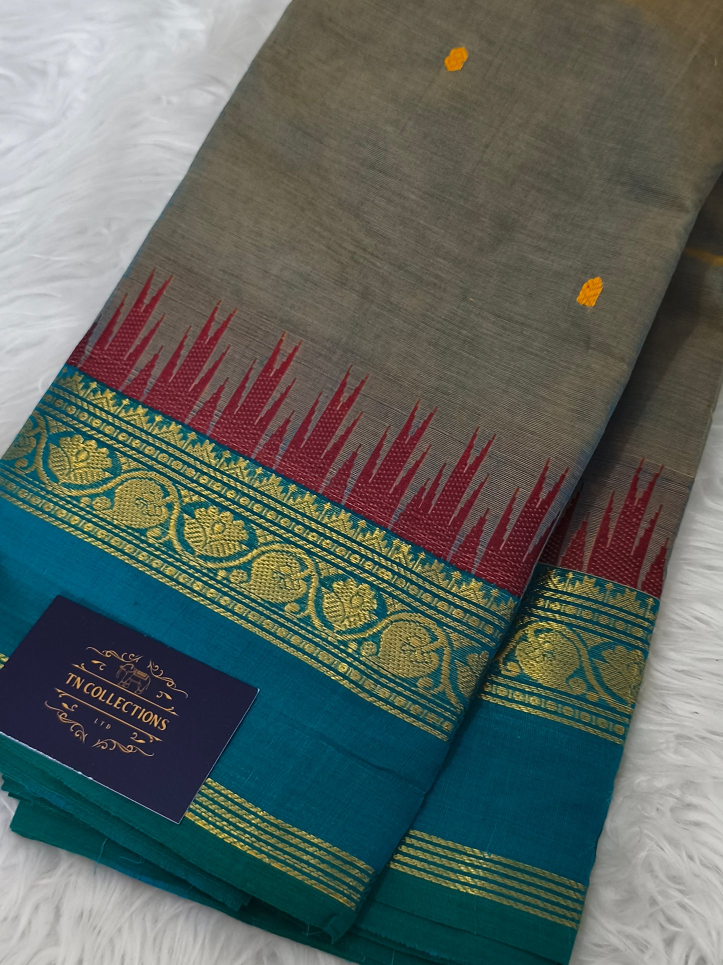 80's Pure Handloom Kanchi Cotton Saree