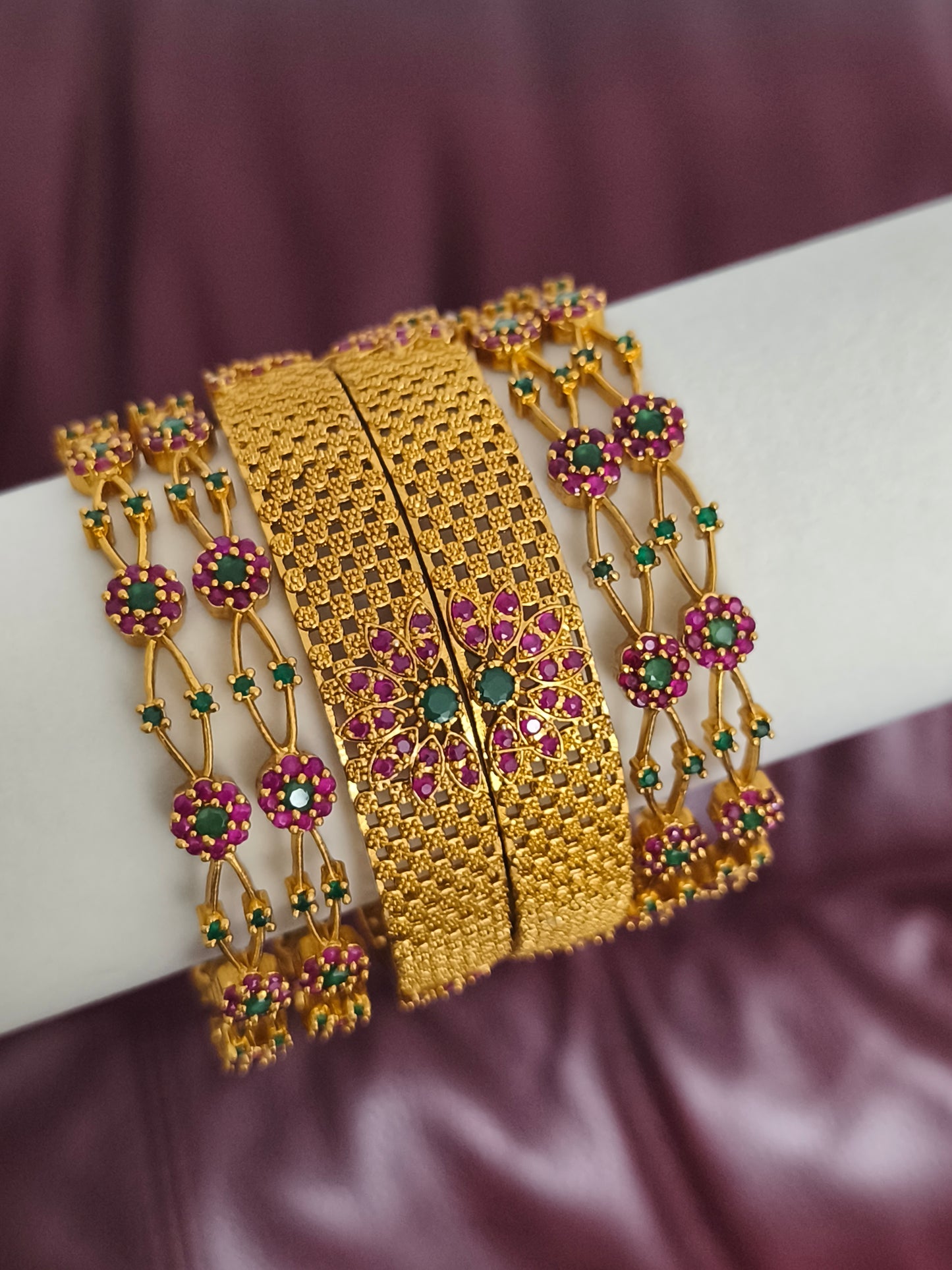 Matte Finish Bangles Set