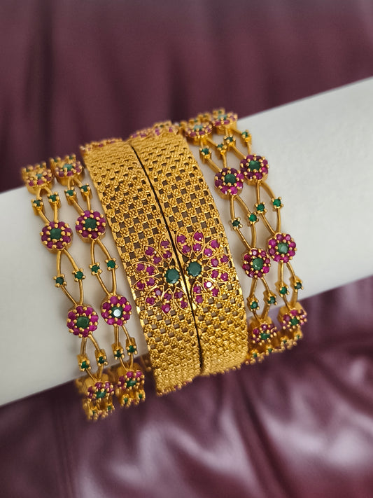 Matte Finish Bangles Set