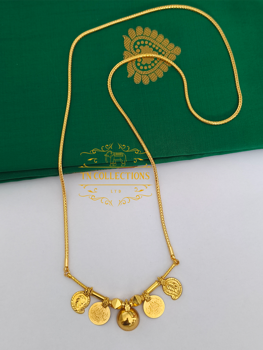 One gram gold plated Traditional Southindian style Thalichain (Thirumangalyam)