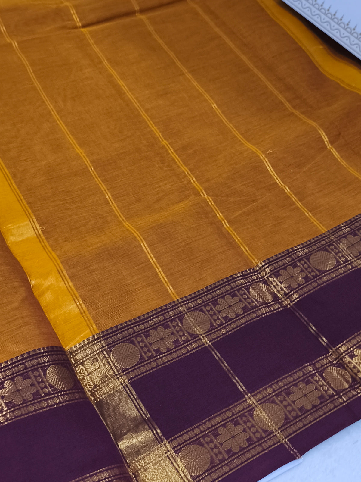 Pure handloom kanchi cotton saree