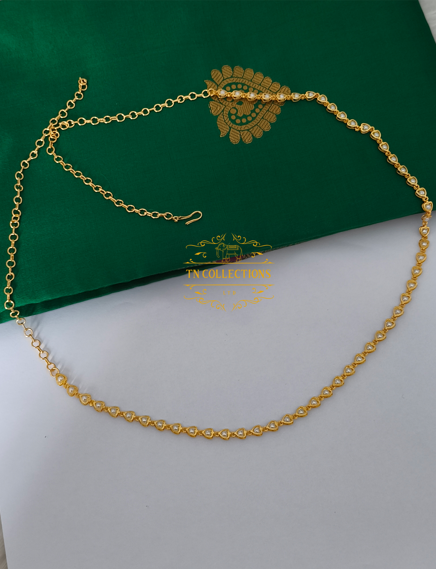 Micro Gold-Plated Shell Pearl Hip Chain