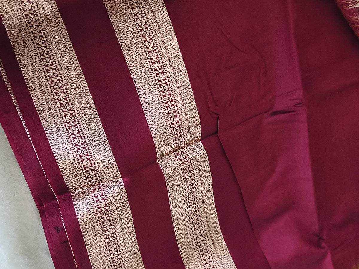 Luxury Soft Silk Saree with contrast blouse