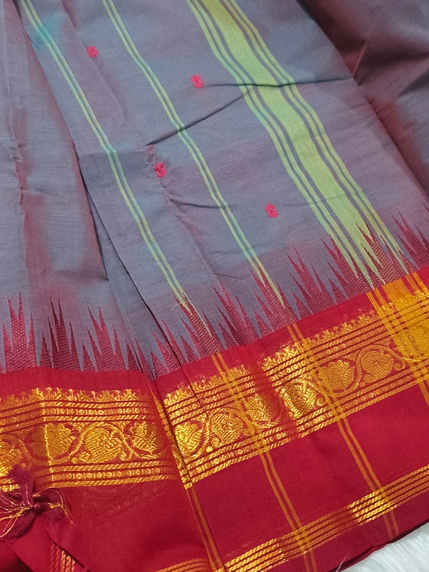 Traditional Pure Kanchi Cotton Saree