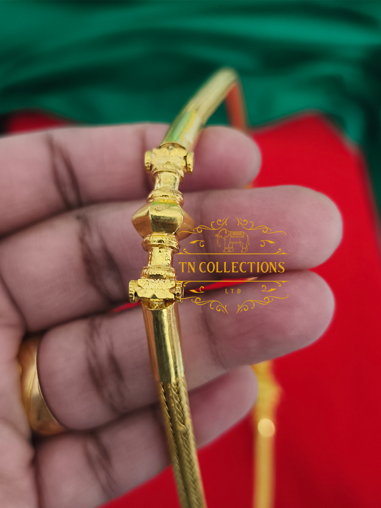 22ct Gold plated Traditional Vaira Thalikodi with kombu thali (Peacock Design Mugappu)