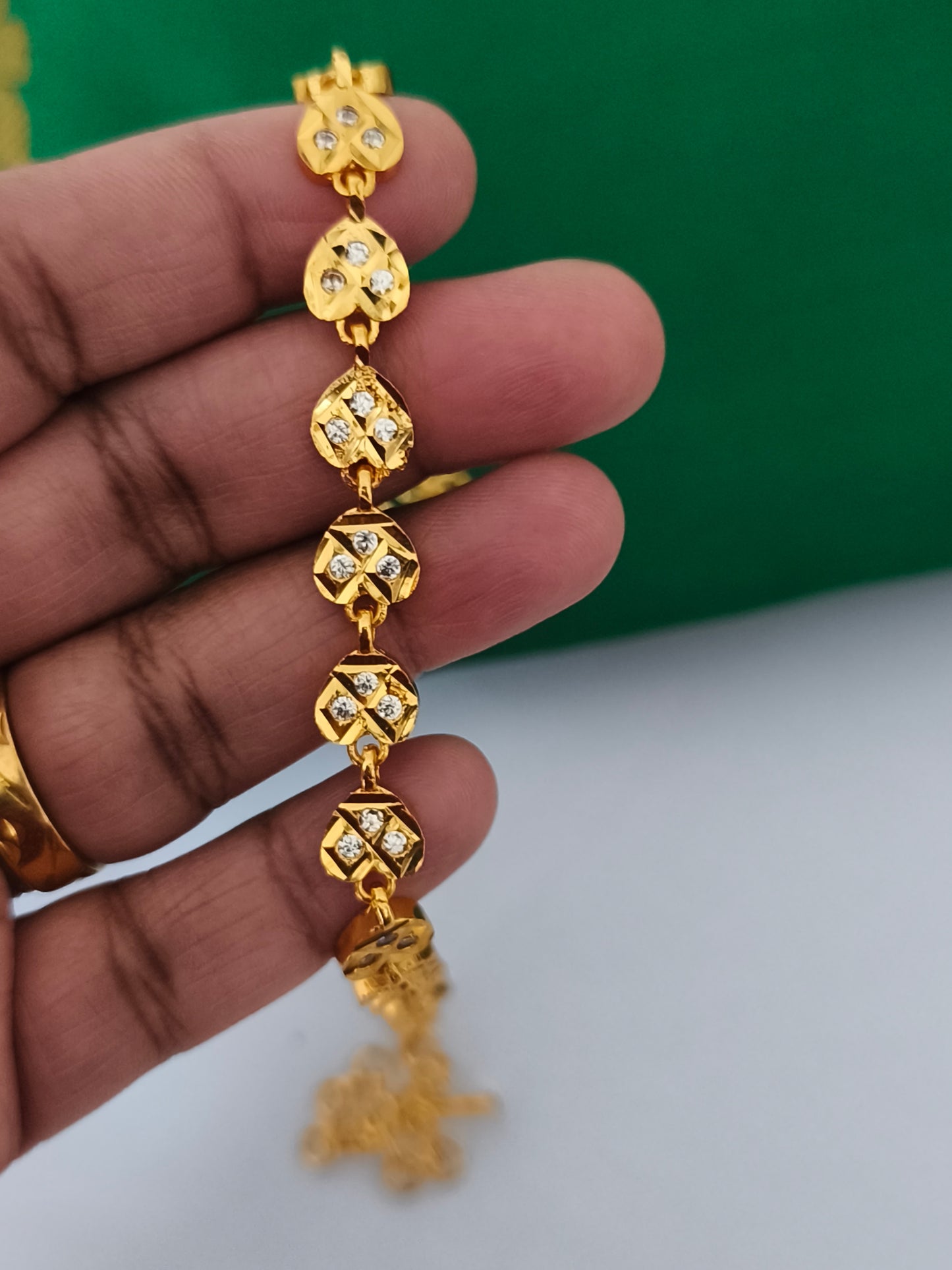 Micro Gold Plated Traditional Semi Bridal Set